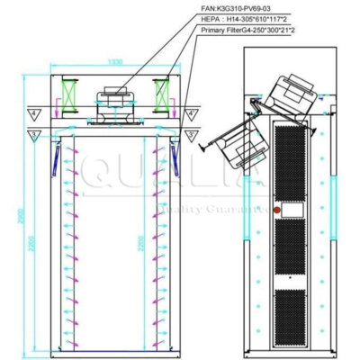 Air Shower | QUALIA Air Shower Design Draw_1