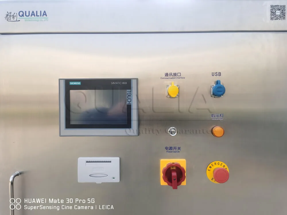 Pannello di controllo del sistema di trattamento biologico delle acque reflue QUALIA _1 Effluent Decontamination System - EDS | BSL 1-4 | QUALIA Biological Wastewater Treatment System Control Panel _1